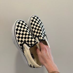 Platform Checkered Vans